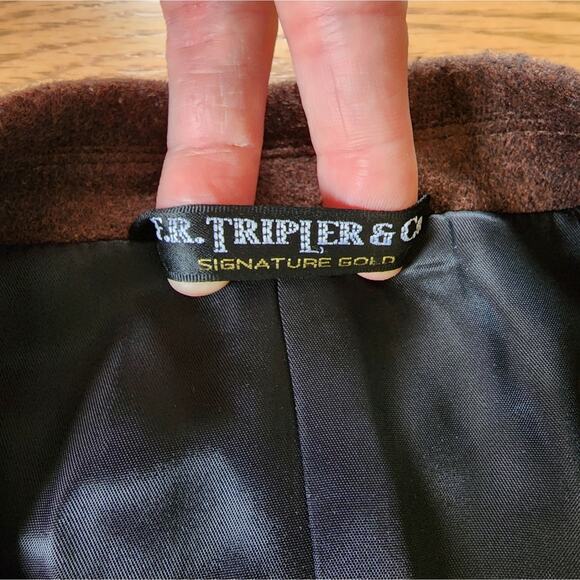 F.R. Tripler & Co. Blazer Suit Jacket Brown Size 42 Regular - Picture 6 of 11